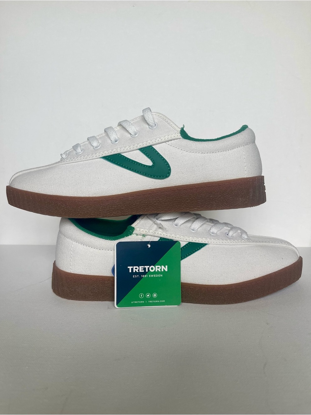 NWT TRETORN NYLITE CANVAS ORTHOLITE DESIGNER TENNIS/CASUAL SHOE CLASSIC MENS SZ8 - Picture 4 of 15